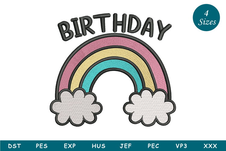 Birthday Embroidery Designs Image 10