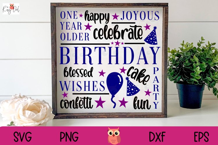 Birthday Subway Art SVG | Birthday SVG (1449647)