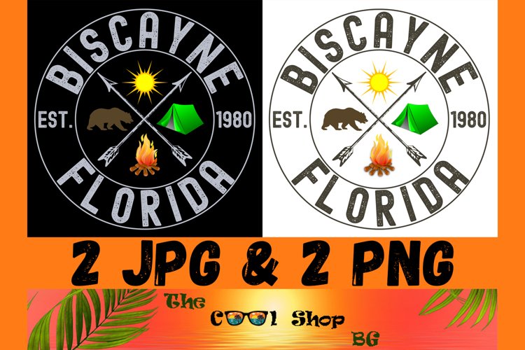 Biscayne National Park Png, Retro US National Park T Shirt