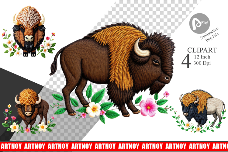 Bison Clipart
