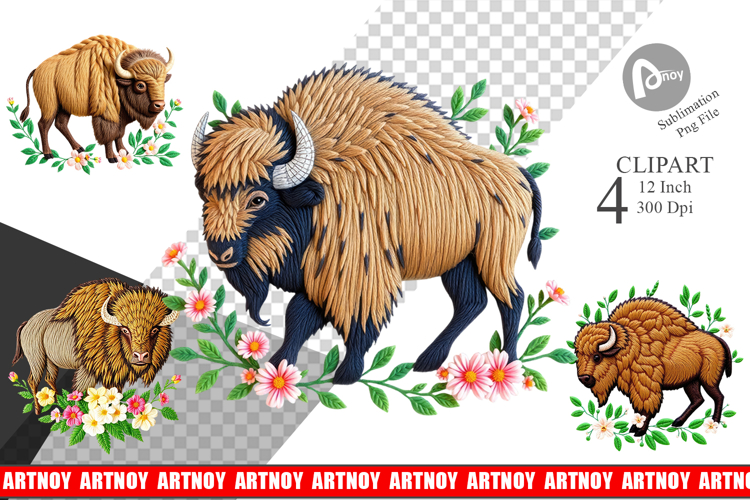 Bison Clipart Image 2