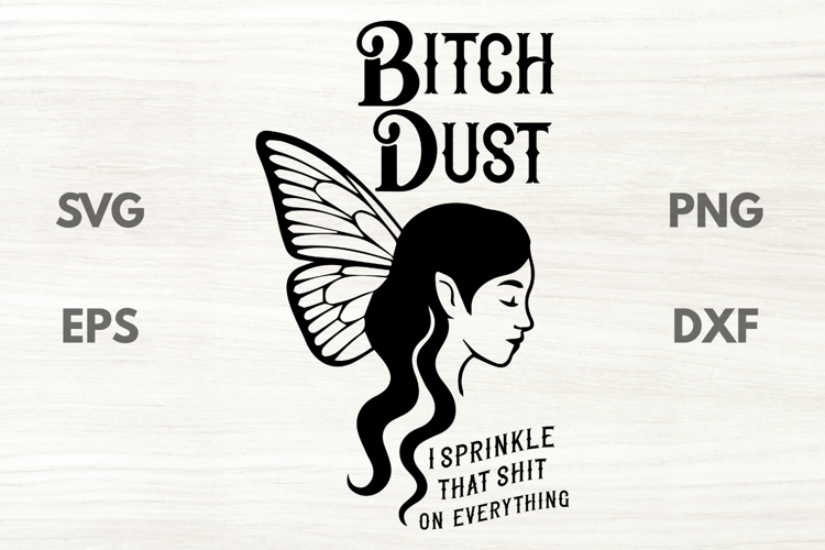 Fairy Wings Sarcastic Quote SVG