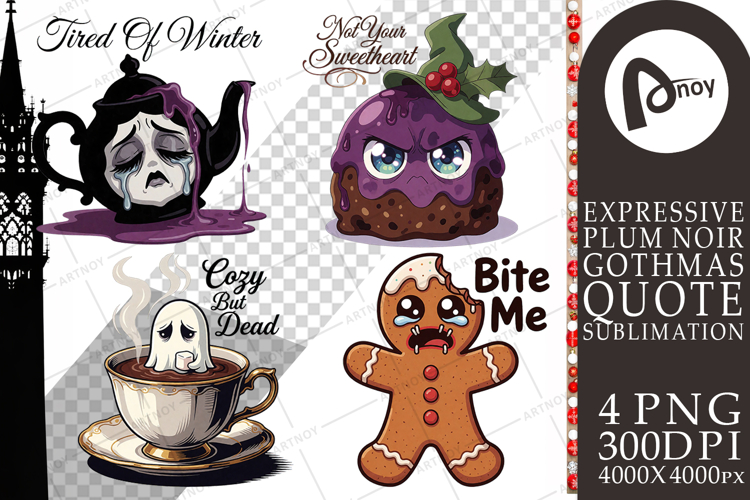 Bitter Holiday Treats Sublimation