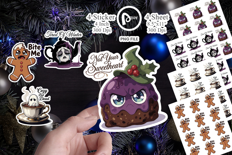 Bitter Holiday Treats Sticker