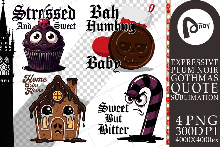 Bitter Holiday Treats Sublimation