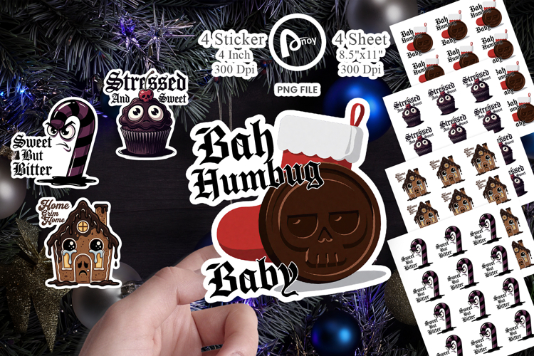 Bitter Holiday Treats Sticker