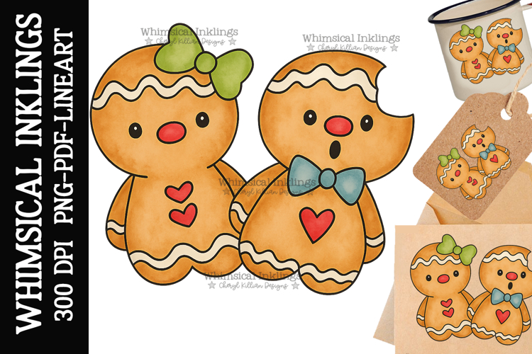 Bitty Gingers Sublimation Clipart