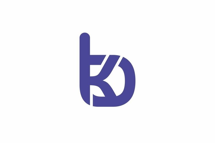 BK KB Logo design vector template example image 1