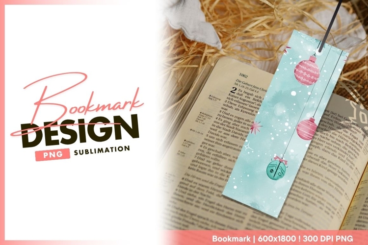 Christmas bookmark design