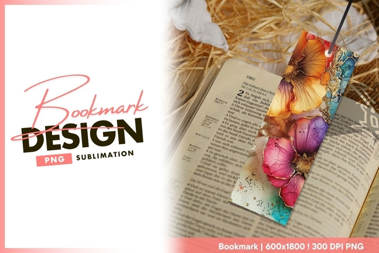 Floral bookmark png