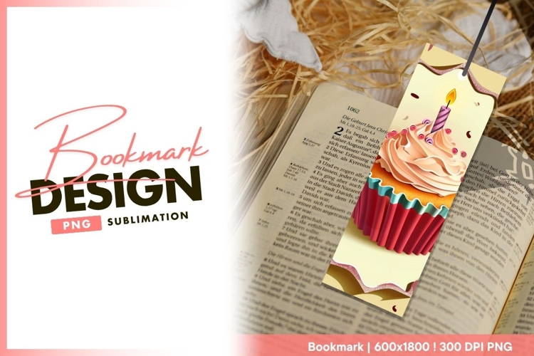 Cupcake bookmark png