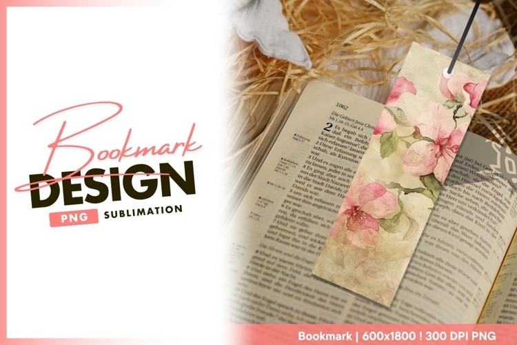 Floral bookmark png
