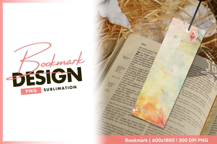 Floral bookmark design