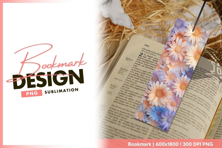 Pastel Daisy Flowers Arrangement Floral bookmark png