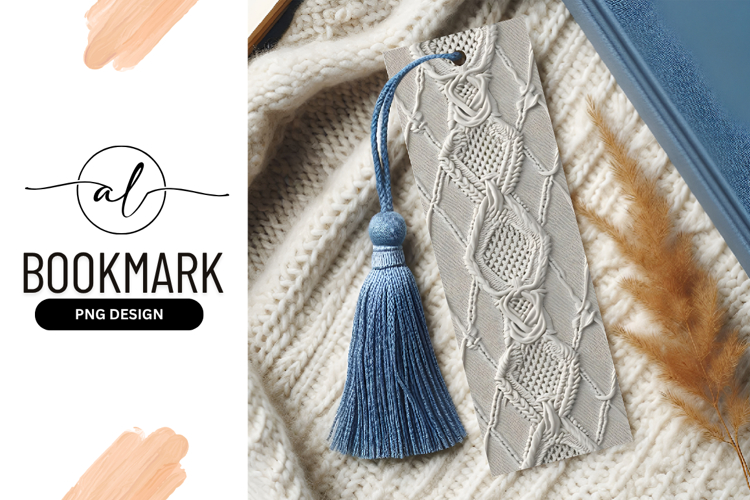 White Textured Relief Pattern with Braided and Knitted