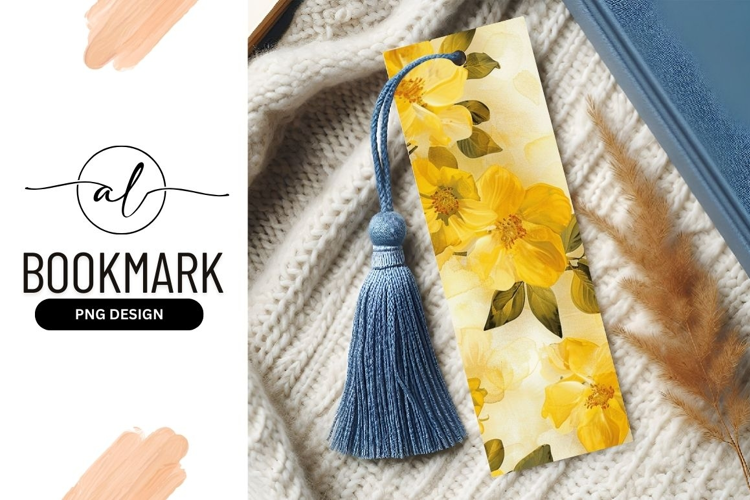 Watercolor floral illustration of yellow flowers and green