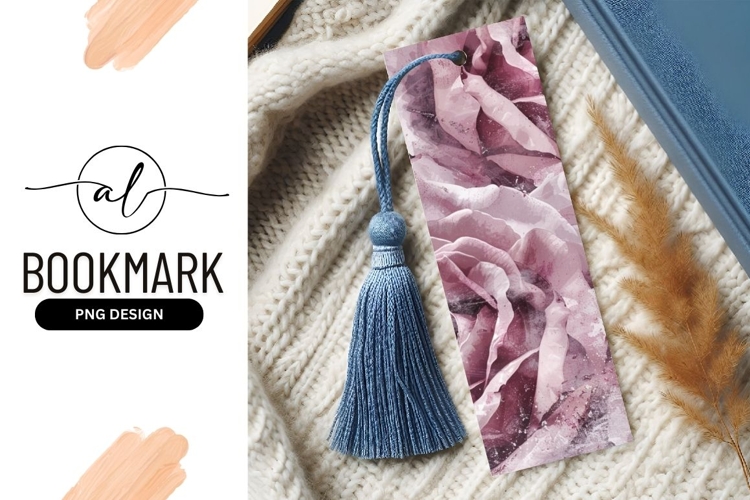 Elegant rose bookmark png design