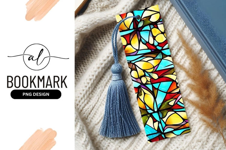 Vivid Stained Glass Abstract Colorful Design