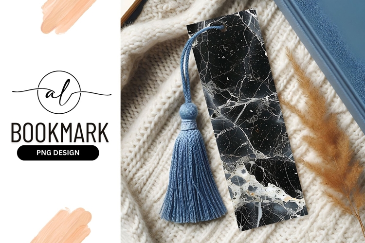 Black And White Marble Texture With Streaks