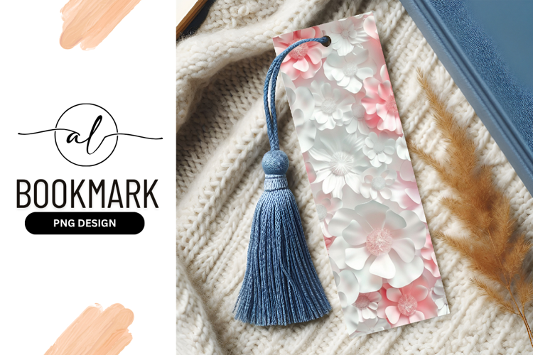 Vertical Floral Arrangement of Pink and White Paper Flowers