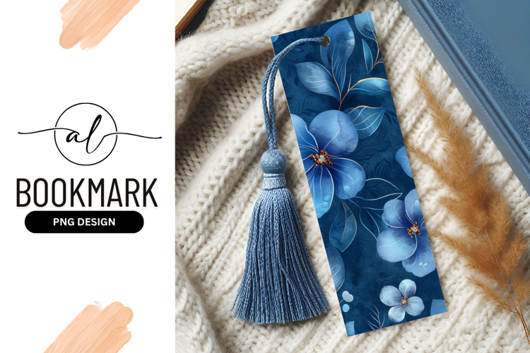 Blue Flowers Clipart Image 3