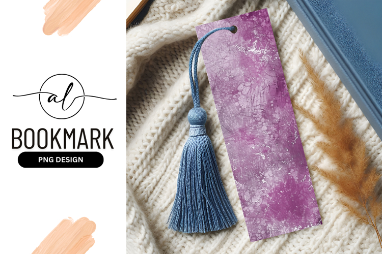 Abstract Purple Textured Background Bookmark Png