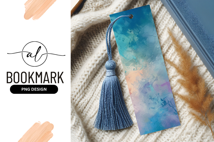Abstract Paint Brushstrokes Bookmark Png Design