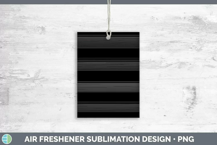 Black Air Freshener | Sublimation Car Freshener Designs