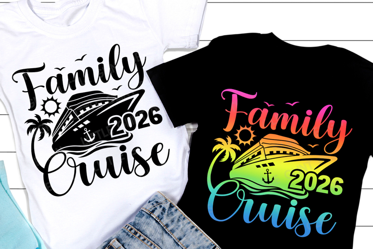 Family Cruise 2026 SVG | Summer Vacation | Family Trip shirt example image 1