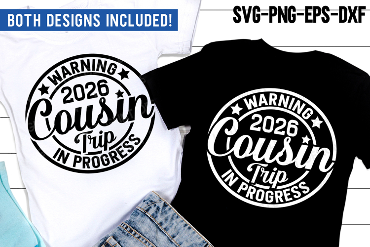 Summer 2026 SVG Summer Vacation Shirt, Cousin Trip Gift example image 1