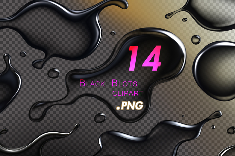 Black Blots clipart