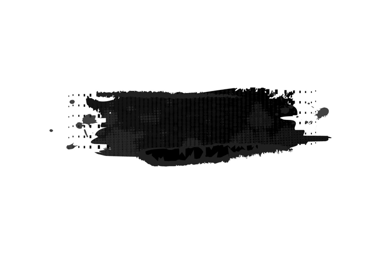 Black brush stroke element decoration graphic