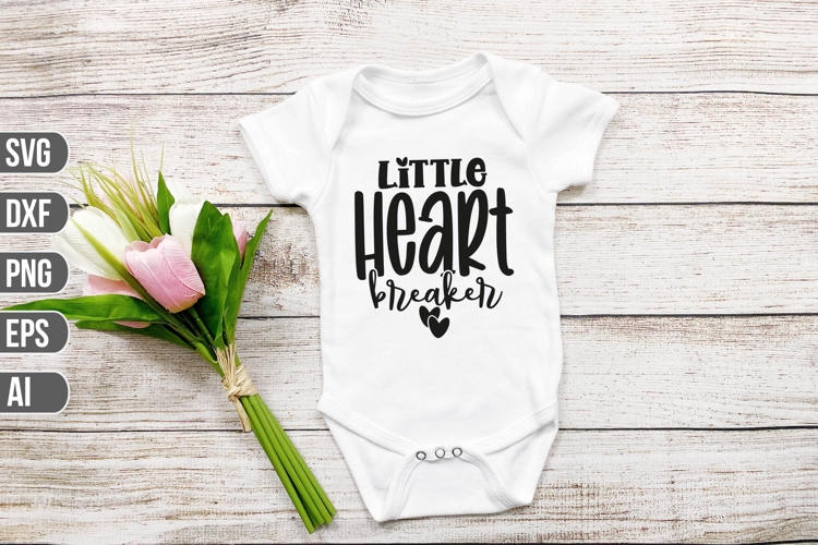 Little Heart Breaker Svg, Funny Baby Svg