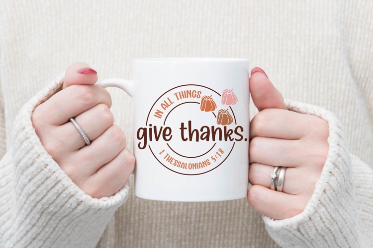 in all things, give thanks Svg, Autumn Svg, Fall Svg Designs