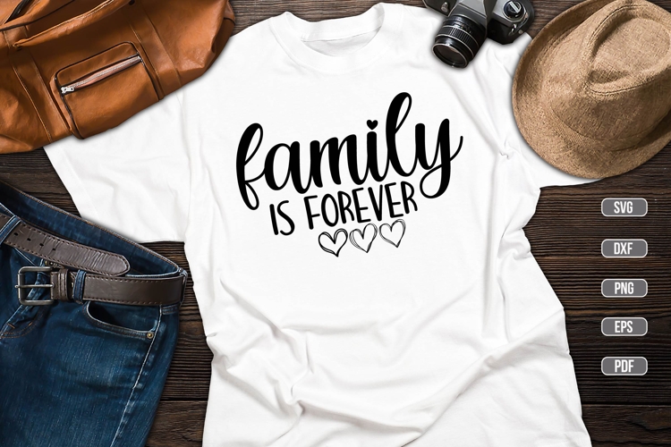 Family is Forever Svg, Family Svg example image 1