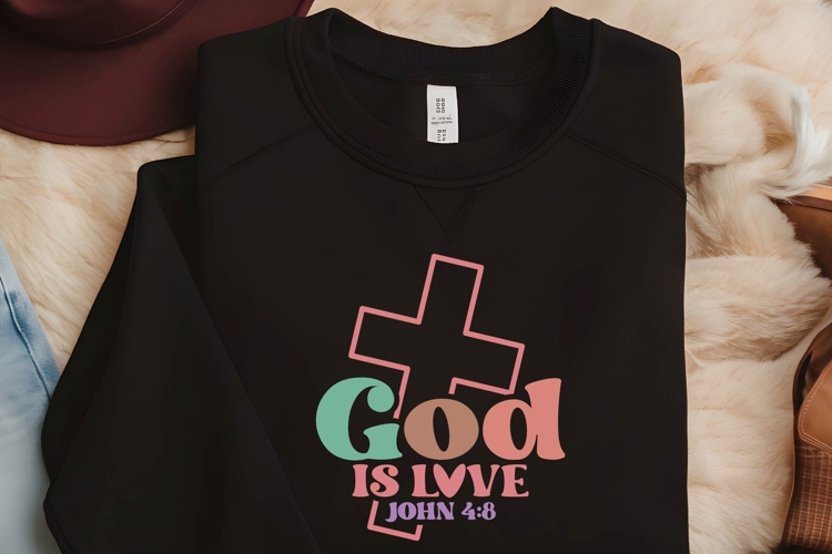 God is love Svg, Religious Svg, God Svg Design