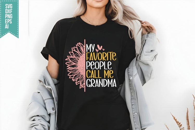 My favorite people call me Grandma Svg, Mothers Day Svg