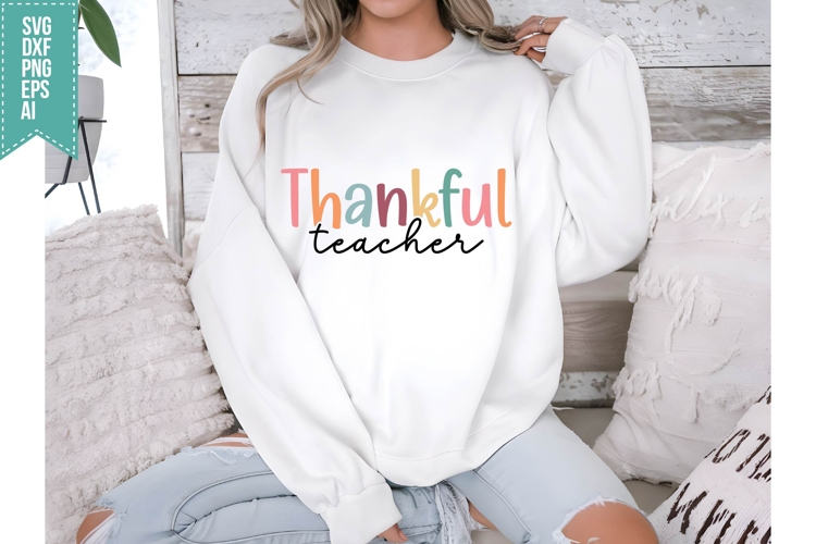 Thankful Teacher Svg, Fall Svg, Autumn Svg