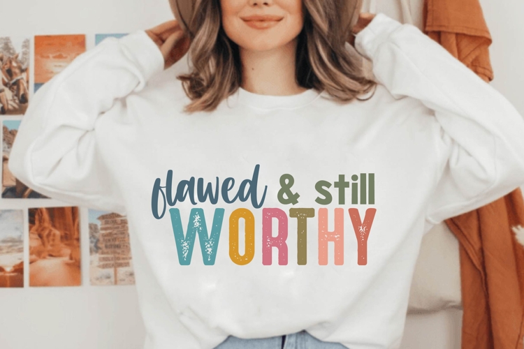 Flawed   still worthy Svg, Christian Svg, Jesus Svg
