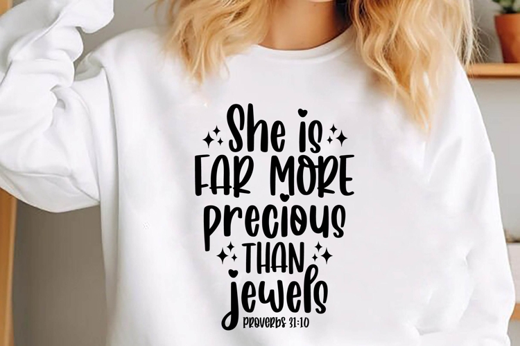 She is far more precious than jewels Svg, Christian Svg