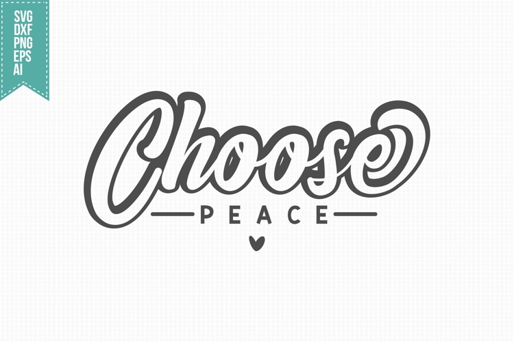 Choose Peace Svg, Religious Svg, Jesus God Svg