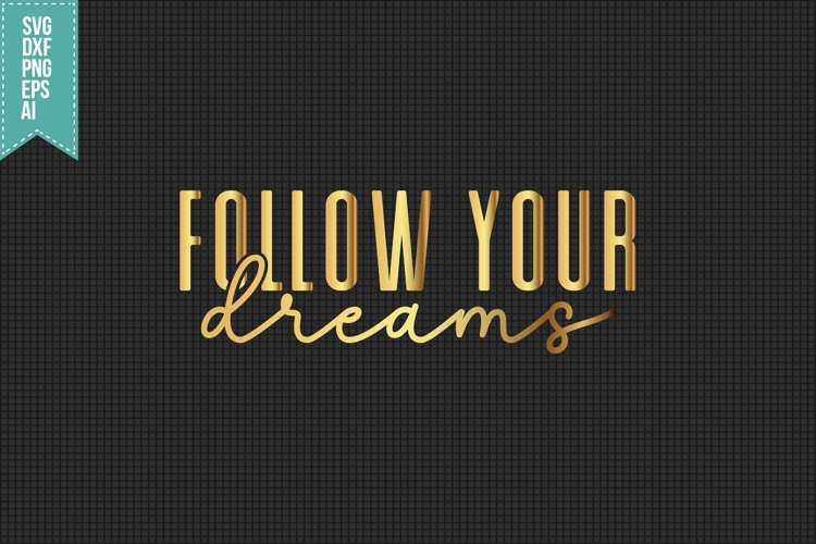 Follow Your Dreams Svg, Black Girl Svg
