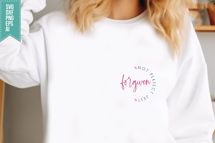 Not Perfect Just Forgiven Svg, Religious Svg, Jesus God Svg