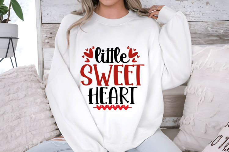 little sweet heart Svg, Valentine Shirt Svg Designs