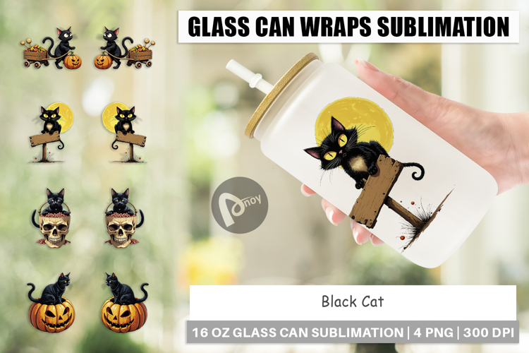 Black Cat Clipart Image 12