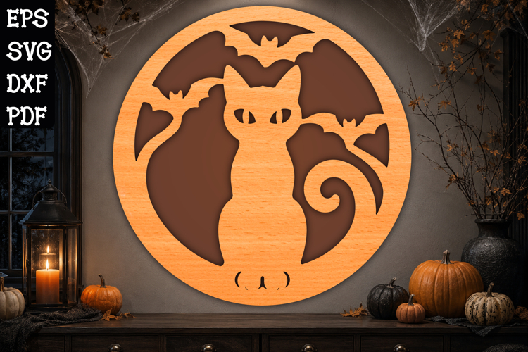 Halloween Black Cat Svg Image 5