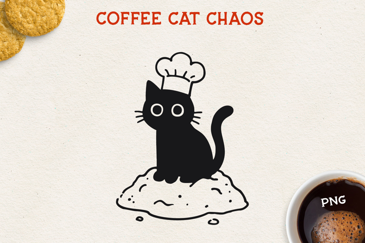 Cat PNG Clipart, Cute Cat Design, Black Cat Illustration