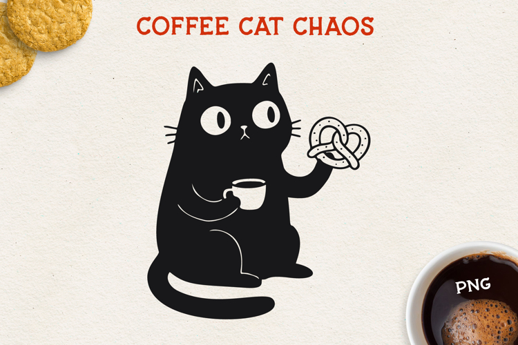 Cat PNG Clipart, Cute Cat Design, Black Cat Illustration