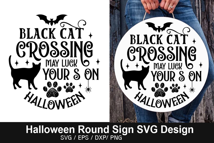 Halloween Black Cat Svg Image 20