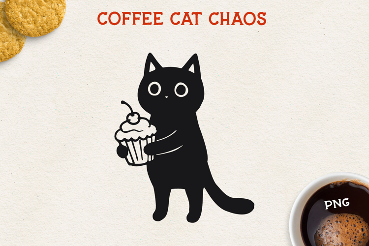 Cat PNG Clipart, Cute Cat Design, Black Cat Illustration